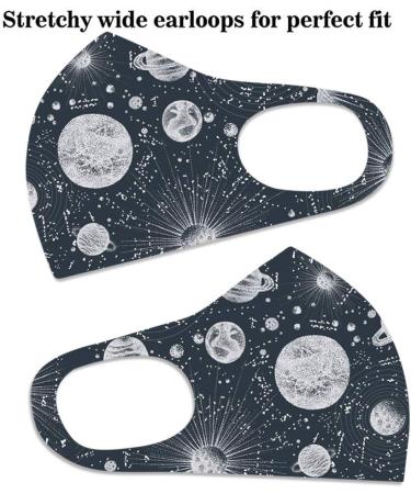 Yliquor 5pc Adult Halloween Mouth Mask for Protection Face and Nose Health Washable Earloop Mask Reusable Washable for Men Women Adults (5 PC G) - Buy Online on GoSupps.com