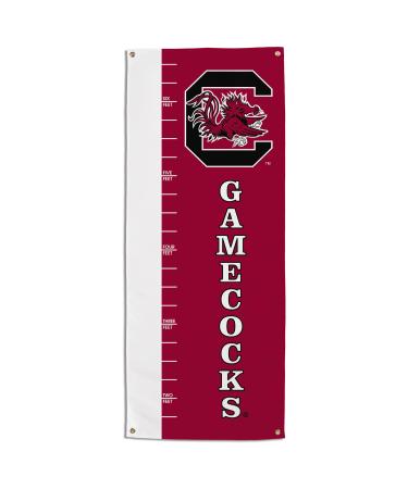 NCAA South Carolina Fighting Gamecocks Growth Chart Banner, Team Colors, one size