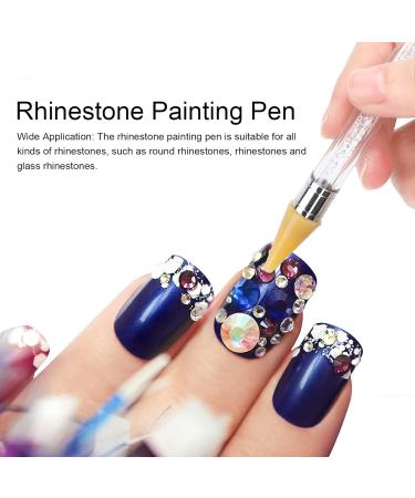 Rhinestone Painting Pen Comfortable Grip Professional Double Headed Lightweight Rhinestone Drill Pen for Nail Shop for Craft - Buy Online on GoSupps.com