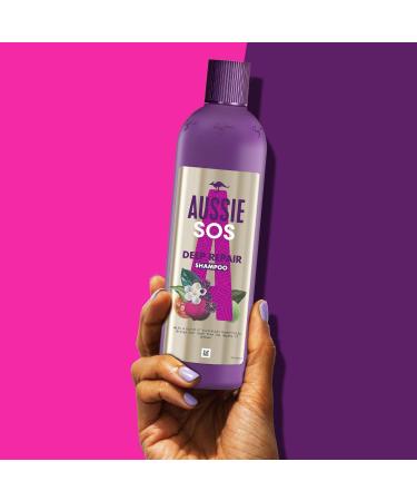 Aussie SOS Deep Repair Australian Superfruit Shampoo For Damaged Hair 490ml - Buy Online on GoSupps.com