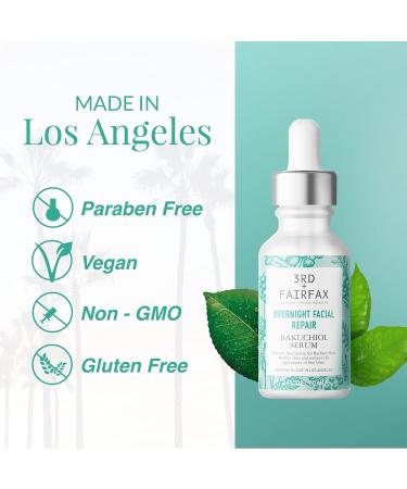 Bakuchiol Plant-Based Retinol Alternative Serum | Nightly Repair for Sensitive Skin | 2 Oz Facial Serum - Buy Online on GoSupps.com