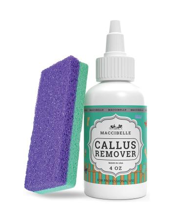 Maccibelle Callus Remover EXTRA STRENGTH Callus Eliminator For Feet, Professional Callus and Corn Eliminator Gel 4 oz (Pack of Callus + Pumice)