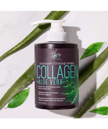 Bloom Collagen Firming Cream 15 Oz - Anti Aging Moisturizer for Face & Body with Aloe Vera - For Wrinkles, Sagging & Dry Skin - Women & Men - Buy Online on GoSupps.com