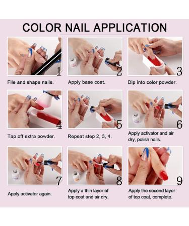 Aikker 27 Pcs Dip Powder Nail Kit Starter - Summer Colors Orange Yellow Green Golden Collection for DIY Salon Manicure AK17P - Buy Online on GoSupps.com