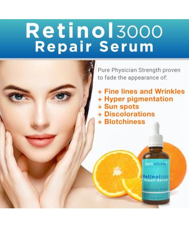 Retinol 3000 Repair Serum for Face | Professional Formula with Vitamin C & Hyaluronic Acid | Smooth Wrinkles & Brighten Skin | 1 fl oz (30 ml - Buy Online on GoSupps.com