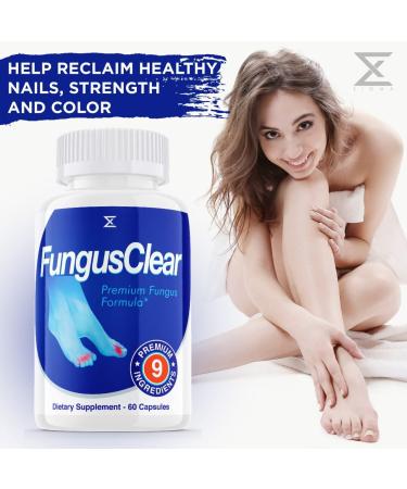 Fungus Clear Probiotic Pills for Nails - 60 Capsules | FungusClear Advanced Formula - Buy Online on GoSupps.com