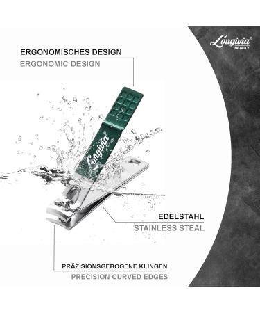 Premium Stainless Steel Nail Snap Set - 3 Pieces Nail Clippers for Fingernails & Toenails - Large Small & Diagonal Styles - Perfect for Precise Grooming - Buy Online on GoSupps.com