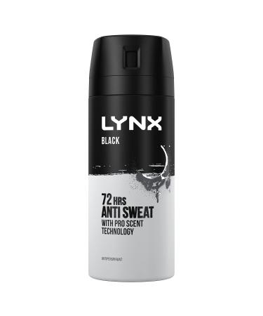 Lynx Black 72 Hour Anti-Perspirant Deodorant Spray 150ml Fresh 150 ml (Pack of 1)