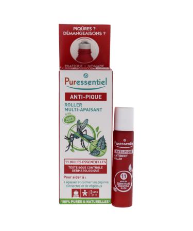 Puressentiel Bite & Sting Relief Roll-On 5 ml Instant & Lasting Effect - Mosquito Bites Insect Bites Bee Wasp & Nettle Stings 100% Natural Bite Sting & Itch Soothing Properties - Pocket Size