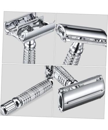 Minkissy Double-Sided Safety Razor | Manual Shaving Razor for Smooth Close Shaves | Ideal for Face & Beard - Buy Online on GoSupps.com