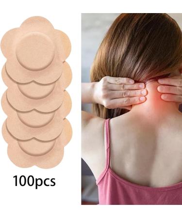 MERIGLARE 100 Pieces Blank Navel Stickers Anti Flatulence Navel Patch Breathable Skin Friendly Convenient Multifunctional for Shoulder Abdomen Back Flower - Buy Online on GoSupps.com