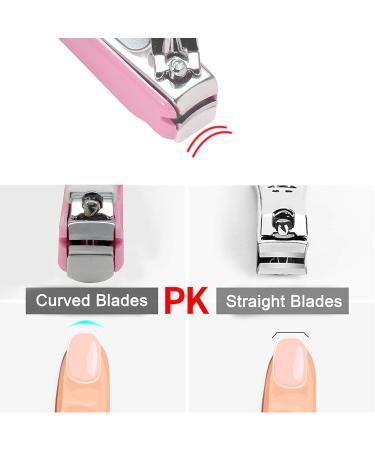 Pafason Baby Security Nail Clipper Set - Nail Catcher & Glass File for Infants & Toddlers - Stainless Steel Pink - Perfect Shower Gift - Buy Online on GoSupps.com
