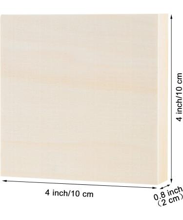 ADXCO 8 Pack 4x4 Inch Unfinished Wood Panels for Painting - Ideal for Oils, Acrylics & Pouring Arts - Buy Online on GoSupps.com