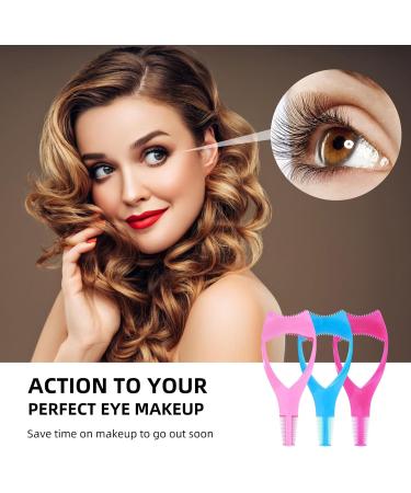 WLLHYF Mascara Shield Guard | Makeup Lash Comb Separator | Eyelash Applicator Tool for Women (Blue Pink Rose) - Buy Online on GoSupps.com