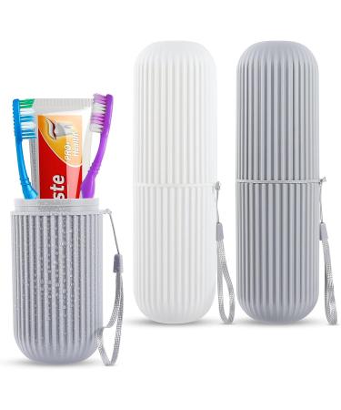 UCEC Travel Toothbrush Case - Portable Holder for Travel, Camping & Business Trip - 2 Pack - Buy Online on GoSupps.com