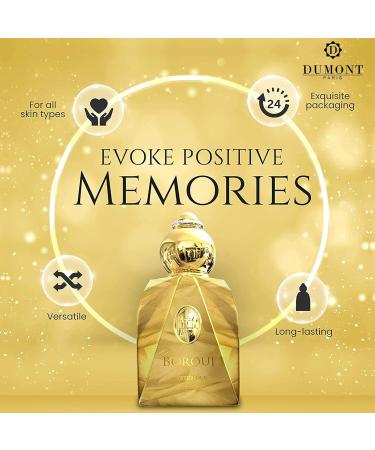 Dumont BOROUJ Mysterious - 85 ml - Alternative to Body Spray for Women & Men - Unisex Fragrances - More Concentrated Replacement for Cologne - Musk with Aromatic Floral & Amber Notes - Buy Online on GoSupps.com