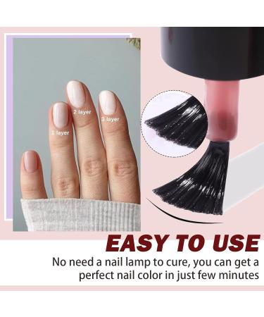 Jelly Nail Polish Clear Red Nail Polish Translucent Quick Dry & High Gloss Nail Varnish No Need Cure Gel Nail Polish Non Toxic Formula Milk Sheer Nail Paint DIY Home Manicure (6ml) GD017 - Buy Online on GoSupps.com