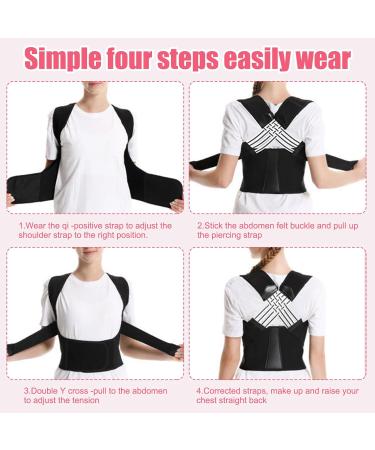 LINXINS Back Brace Posture Corrector for Women Men Back Straightener Posture Corrector Adjustable Back Posture Belt Office Home Gym Unisex - Buy Online on GoSupps.com