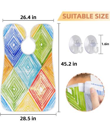 Beard Bib Apron for Men - Non-Stick Waterproof Hair Catcher Cape | Colorful Grooming Cloth for Easy Shaving & Trimming - International Shipping Available - Buy Online on GoSupps.com