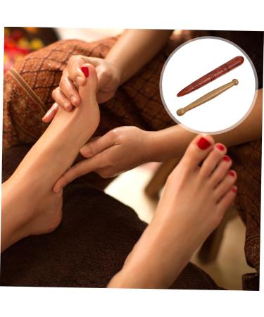 Healeved 2-Set Wooden Acupuncture Rods & Gua Sha Massage Board - Hand Foot Reflexology & Trigger Point Relief - Buy Online on GoSupps.com