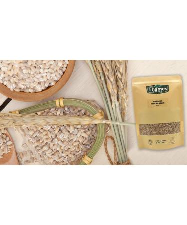 Thames Organic 1kg Organic Wheat Grain - Certified Non-GMO Vegan, Additive and Preservative-Free in Resealable Bag - Buy Online on GoSupps.com