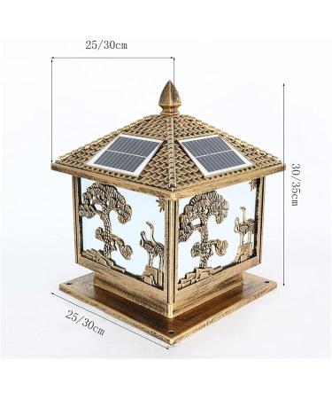 Courtyard Light Solar LED Pillar Light Intelligent Light Control Solar Pillar Lamp Songhe Solar Column Lamp Enclosure Gate Pillar Lamp for Courtyard Garden Lighting Fixture (Size : 30 * 30 * 35cm) () - Buy Online on GoSupps.com
