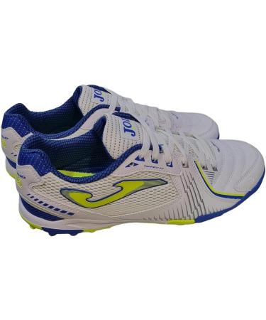 Joma Men's Dribling TF Turf Soccer Shoes - White/Blue/Yellow (Size 8.5) - Buy Online on GoSupps.com