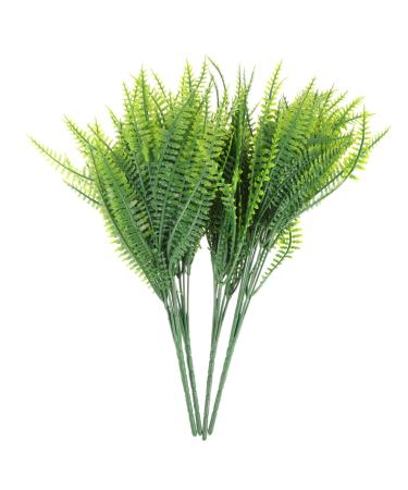 Zerodeko Plastic Plants 4pcs Simulated Leaves Lovage Plant in Green Decorations Artificial Plant Twigs for Vases Faux Plants Pot Artificial Eucalyptus Vases Home Decor Wedding Plastic Fern Green 15X15X35CM