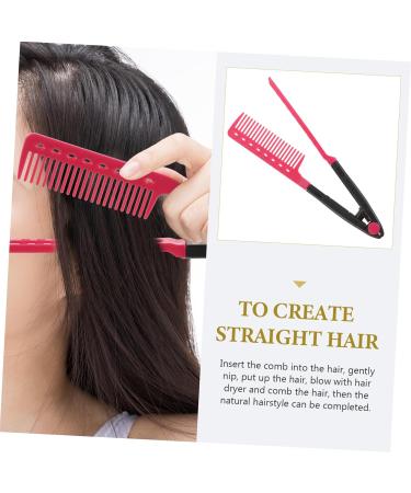 HAPINARY Hair Styling Comb Clipon Vshaped Design Hair Straightener And Rosy - Buy Online on GoSupps.com