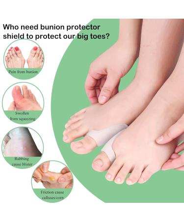 Dykook Ballen Toe Corrector 8 Pieces Gel Protection for Hallux Valgus Big Toe Pain Relief & Bunion Prevention - Buy Online on GoSupps.com