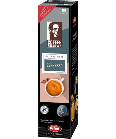 Kfee System Kfee Coffee Fellows Blend Espresso coffee capsules intensity 56 compatible with Kfee & Tchibo Cafissimo* chocolatefruity aromas 120 capsules 12 x 10 pieces - Buy Online on GoSupps.com