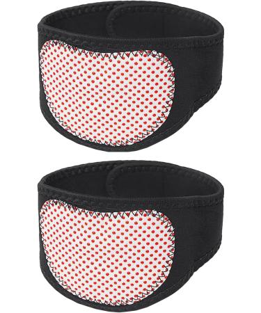 Povanjer Neck Heating Pillow - Self-Heating Neck & Shoulder Massager | 2-Piece Neck Wrap Support Bandage for Pain Relief - Red Dot Design - Buy Online on GoSupps.com