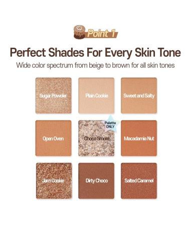 ETUDE Play Color Eyes Cookie Chips | 9 Shade Eyeshadow Palette - Daily Brown & Glitter Colors | Easy Blendable K-beauty Palette - Buy Online on GoSupps.com