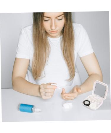 Solustrie 4-Piece Contact Lens Container Kit - Durable Tweezers & Suction Rod - Cute Mini Holder for Glasses - Ideal for Students - International Shipping Available - Buy Online on GoSupps.com