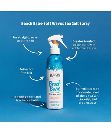 Not Your Mother's Beach Babe Soft Waves Sea Salt Spray - 8 fl oz (3-Pack) | Effortlessly Tousled Hair Waves | Natural Formula | 8 Oz x 3 - Buy Online on GoSupps.com