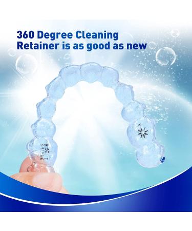 Retainer & Denture Cleaner Tablets - 120 pcs - 4 Months Supply | Dental Aligner & Mouth Guard Cleaning | Teeth Whitening, Odor & Plaque Removal - Buy Online on GoSupps.com
