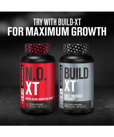 Jacked Factory Nitrosurge Pre-Workout in Black Cherry & N.O. XT Nitric Oxide Booster for Men & Women - Buy Online on GoSupps.com