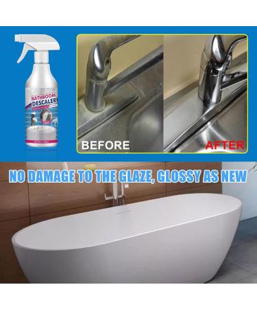 Bathroom Descaler Spray Jue Fish Bathroom Descaler Joe Fish Stubborn Stains Cleaner Bathroom Descaler Limescale Cleaner Shower for Toilet Bath Shower (1 Bottle) - Buy Online on GoSupps.com