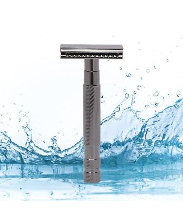 Buy Ergonomic Black Safety Razor for Men - Ideal for Home Hotel & Travel | Shop Now! - Buy Online on GoSupps.com