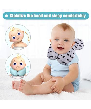 Baby Travel Neck Support Pillow - U-Shaped Infant Headrest for Pushchair & Car Seat - Buy Online on GoSupps.com
