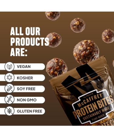 McCaffrey Protein Bites Variety Flavor Pack Fudge Brownie Chocolate Chip Birthday Cake - 3 Multi-Serving 4oz Bags 4g of Protein per Serving Gluten-Free Vegan High Fiber Energy Snack Variety Pack - Buy Online on GoSupps.com