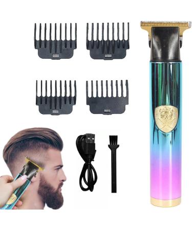 Dous T9 Hair Trimmer Professional T9 Mens T-Hair Clippers Electric Zero Gapped Cordless Hair Trimmer for Haircut & Grooming Rechargeable Green Purple - Buy Online on GoSupps.com