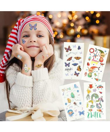 Glitter Tattoo Kit - 36 Colors Temporary Tattoos for Kids Christmas | 135 Stencils, Rhinestones, Mermaid Body Makeup - Ideal Gift for Girls, Teens, Adults | Birthday, Party, Cosplay, Carnival - Buy Online on GoSupps.com