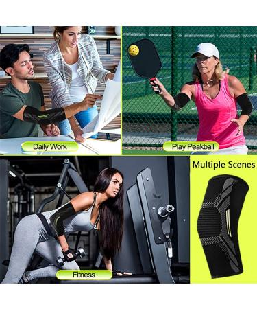 Selcouth YYDS Elbow Support Brace for Men and Women - Pain Relief for Tendonitis, Arthritis, and Sports Injuries (L Black) - Buy Online on GoSupps.com