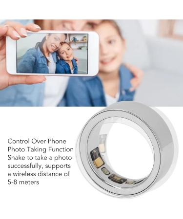 Smart Ring Health Tracker - Fitness Tracker for Men & Women | Heart Rate Sleep Monitoring Body Temperature Steps - Silver No 19 - Buy Online on GoSupps.com