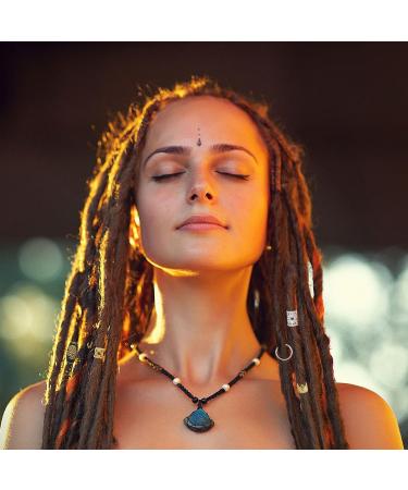 Hair Jewellery for Braids Dreadlocks Pendant DIY Metal Decorative Vintage Wrapped Hair Cuffs Adornment for Dating Wedding - Buy Online on GoSupps.com