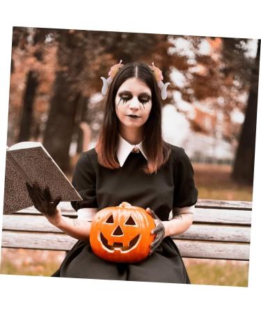 ABOOFAN 5 Pairs Claw Hairpin Hair Clips Cosplay Rose Horn Hair Clip Cute Animal Cosplay Horn Clips for Hair Flower Hair Clips for Women Devil Horns Cotton Linen Bill Baby Girl White Demon - Buy Online on GoSupps.com