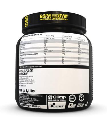 OLIMP SPORT NUTRITION OLIMP - BCAA Xplode Powder Fruit Punch (500g) Food supplement with BCAA and L-glutamine in one serving. - Buy Online on GoSupps.com
