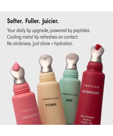 KISS NEW YORK Peptide Lip Treatment Hydrating & Non-Sticky Tinted Plumping Balm Shea Butter Castor Oil & Squalane Reduces Look of Fine Lines Softer & Fuller Lips with Cooling Metal Tip (Coconut) Coconut 0.46 Ounce - Buy Online on GoSupps.com