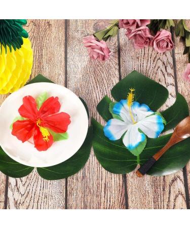Fasezoomit Hawaiian Tropical Party Decorations Set - 55 Pieces with Table Skirt, Palm Leaves, Luau Flowers, Tissue Pineapple - Island Theme Party Decoration (Golden) - Buy Online on GoSupps.com